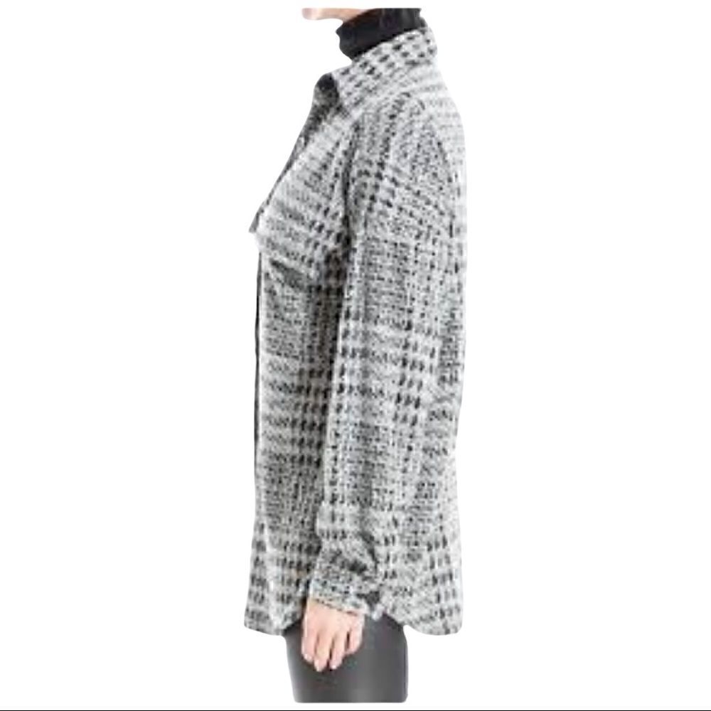 ‎Max Studio houndstooth Shacket Top Jacket - Picture 2 of 6